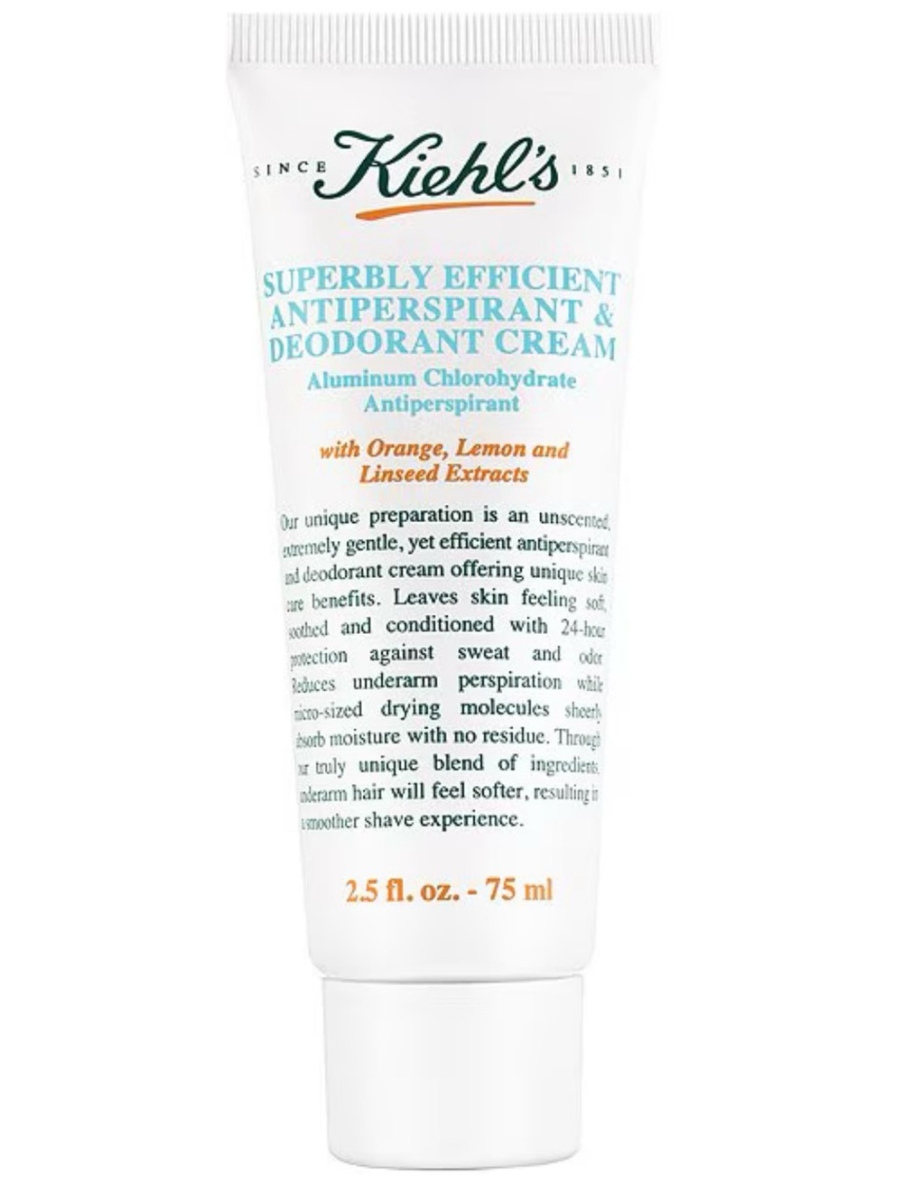 Kiehl's White Antiperspirant & Deodorant Cream Tube